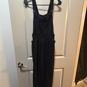 Stylish Black Women's Jeans Overalls